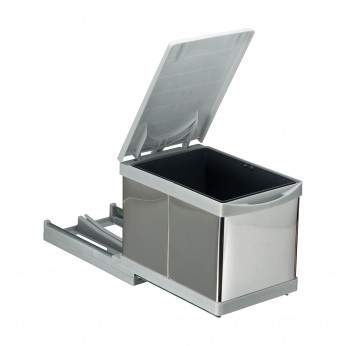 Вградено кошче за боклук с изтеглящ механизъм и един контейнер - 1 x 12 л. 19. Аксесоари за кухня