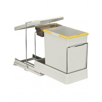 Waste bin for built-in cabinet, 20+1L, automatic opening mechanism