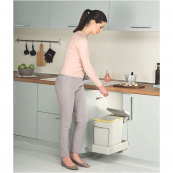 Waste bin for built-in cabinet, 20+1L, automatic opening mechanism 19. Kitchen accessories