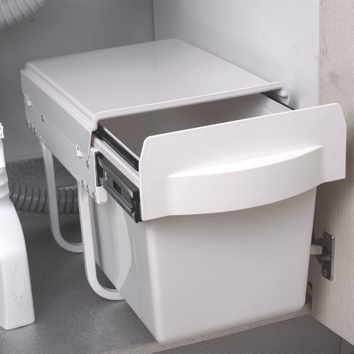 Bottom Mounted Bin - White - 20 L. (1 x 20 L.) Kitchen accessories