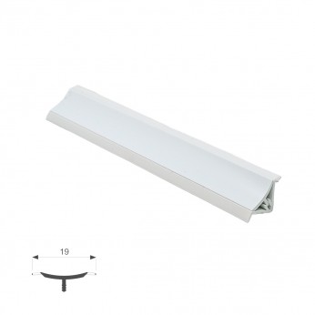 Водобранна лайсна 15х15, бяло