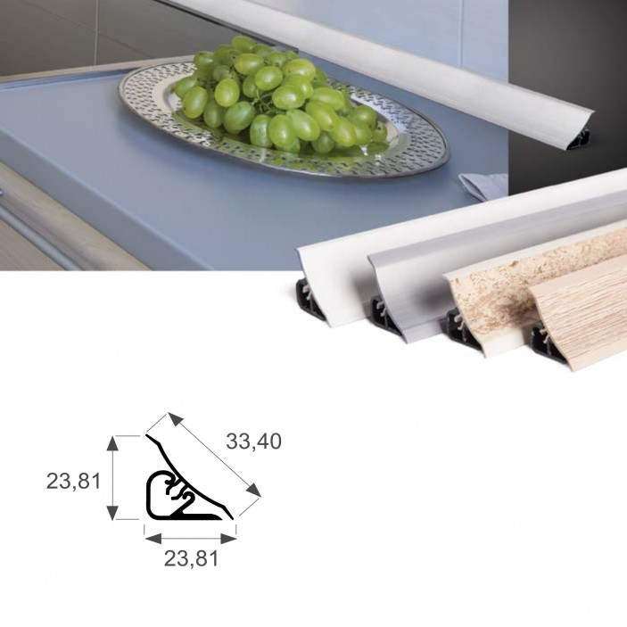 Водобранна лайстна 24x24 19L.450.01-13 - Аксесоари за кухня Водобранна лайстна 24x24 Аксесоари за кухня