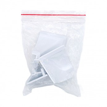 Комплект тапи и ъгли за водобранна лайсна, бели комплект