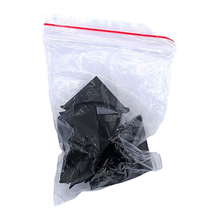 Комплект тапи и ъгли за водобранна лайстна, черни Аксесоари за кухня