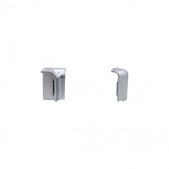 Вътрешен и външен ъгъл за Малка права водобранна лайсна, мат хром