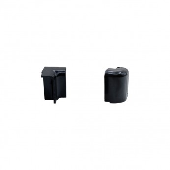 Вътрешен и външен ъгъл за Малка права водобранна лайсна, черно Вътрешен и външен ъгъл за Малка права водобранна лайсна, черно