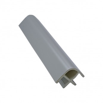 Ъгъл за цокъл H 12cm и 3m мат хром