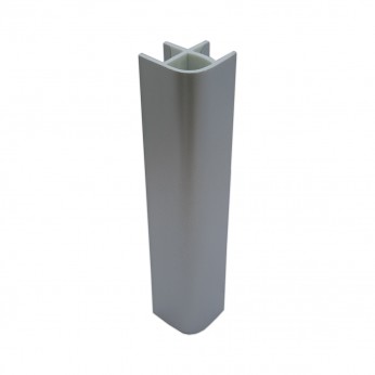 Ъгъл за цокъл H 12cm и 3m мат хром