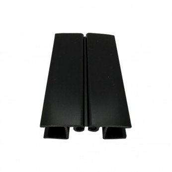 Ъгъл за цокъл чупещ, ПВЦ черно гланц Аксесоари за кухня