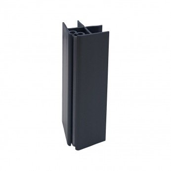 Corner for baseboard, breakable, PVC 100, anthracite Kitchen accessories