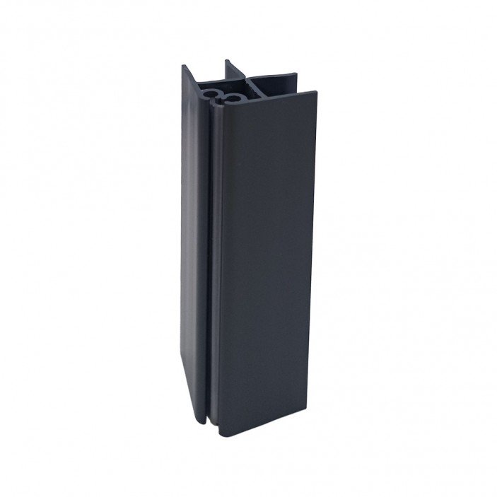 Ъгъл за цокъл чупещ, ПВЦ 100, антрацит Аксесоари за кухня