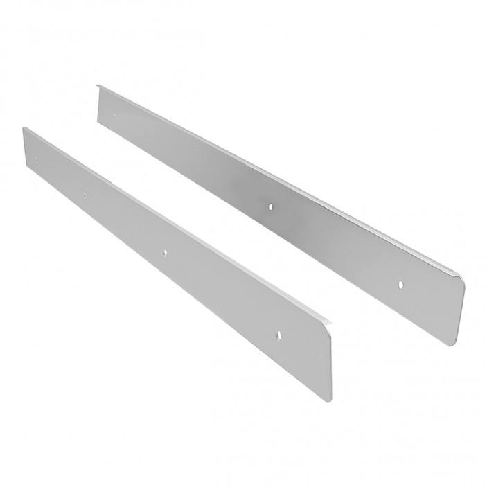 IVENTO Aluminum side end piece for worktop 30 or 40 mm, set left and right, matt chrom 19. Kitchen accessories