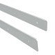 IVENTO Aluminum side end piece for worktop 30 or 40 mm, set left and right, matt chrom 19. Kitchen accessories