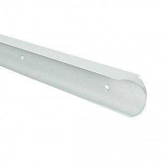 IVENTO Асиметричен свързващ елемент за работен плот с овален профил. LUX,  20 - 40 мм, мат хром