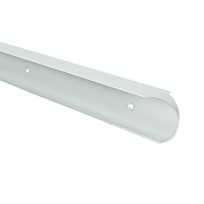 IVENTO Асиметричен свързващ елемент за работен плот с овален профил. LUX,  20 - 40 мм, мат хром 19. Аксесоари за кухня