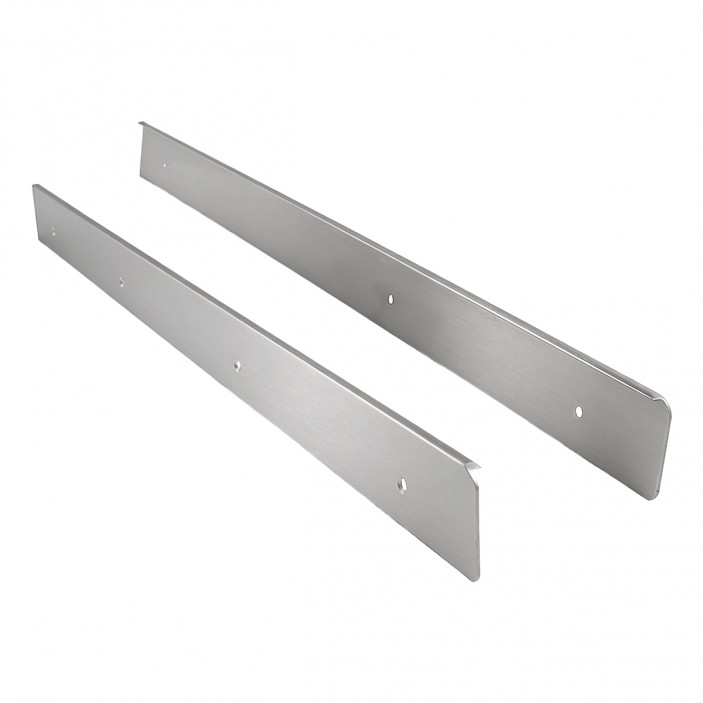 IVENTO Aluminum side end piece for worktop 40 mm, set left and right, inox 19L.831.02 - 19. Kitchen accessories IVENTO Aluminum side end piece for worktop 40 mm, set left and right, inox 19. Kitchen accessories