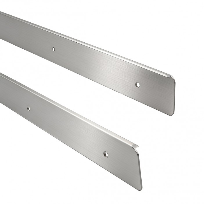 IVENTO Aluminum side end piece for worktop 40 mm, set left and right, inox 19L.831.02 - 19. Kitchen accessories IVENTO Aluminum side end piece for worktop 40 mm, set left and right, inox 19. Kitchen accessories