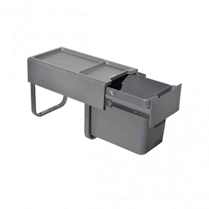 IVENTO Кош за вграждане - тъмно сив - 19 Л. (1 х 19Л.) 19L.100.50 - Аксесоари за кухня IVENTO Кош за вграждане - тъмно сив - 19 Л. (1 х 19Л.) Аксесоари за кухня