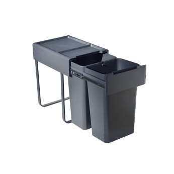 IVENTO Built-in Waste Bin - Dark Gray - 52 L. (2 x 26 L.) Kitchen accessories