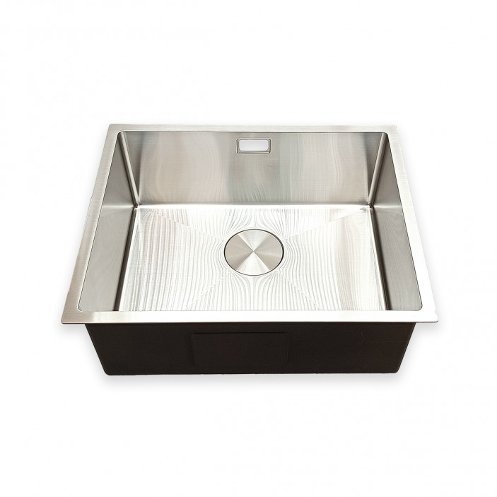 IVENTO Sink with siphon for installation under and above the counter. The special coating protects against scratches and ensures silent water drainage. Size 540x440x210 mm, 20. Kitchen sinks and vent hoods