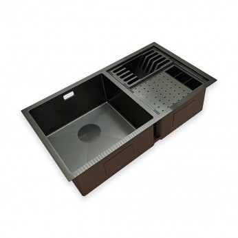 IVENTO Handmade multifunctional sink with attachments and durable nano coating 810x460x230 mm 20. Kitchen sinks and vent hoods