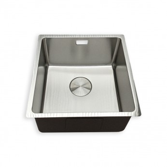 IVENTO Kitchen sink 050 for built-in installation with siphon. Size 440x440x200 mm, Inox 20. Kitchen sinks and vent hoods