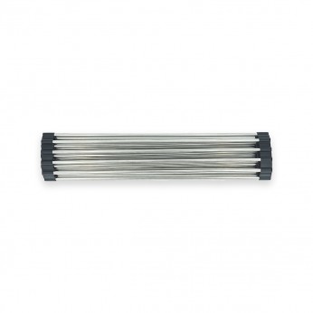 IVENTO Roll-up kitchen sink rack - drying rack for dishes, vegetables and fruits, multifunctional, compact and practical. Black-Chrome 20. Kitchen sinks and vent hoods