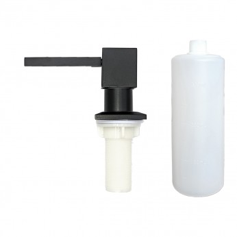 IVENTO Liquid soap or hand sanitizer dispenser, Model 203, 300 ml, Black – built-in model with PVC tank 20. Kitchen sinks and vent hoods