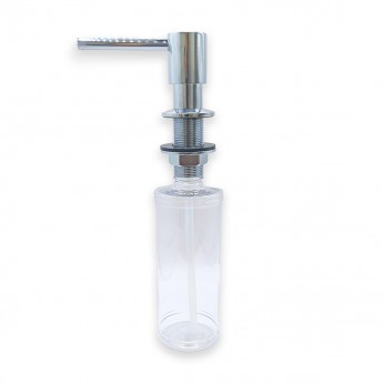 IVENTO LUX Kitchen liquid soap or hand sanitizer dispenser made of chrome - built-in, with PVC tank, 300 ml, 20. Kitchen sinks and vent hoods