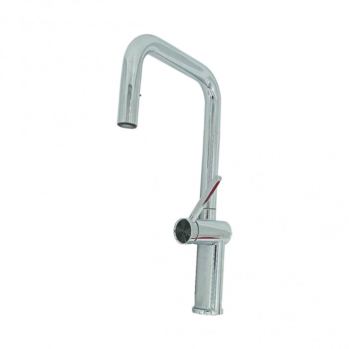 IVENTO Mixer with removable spout. Kitchen tap with flexible hose. Chrome 20. Kitchen sinks and vent hoods