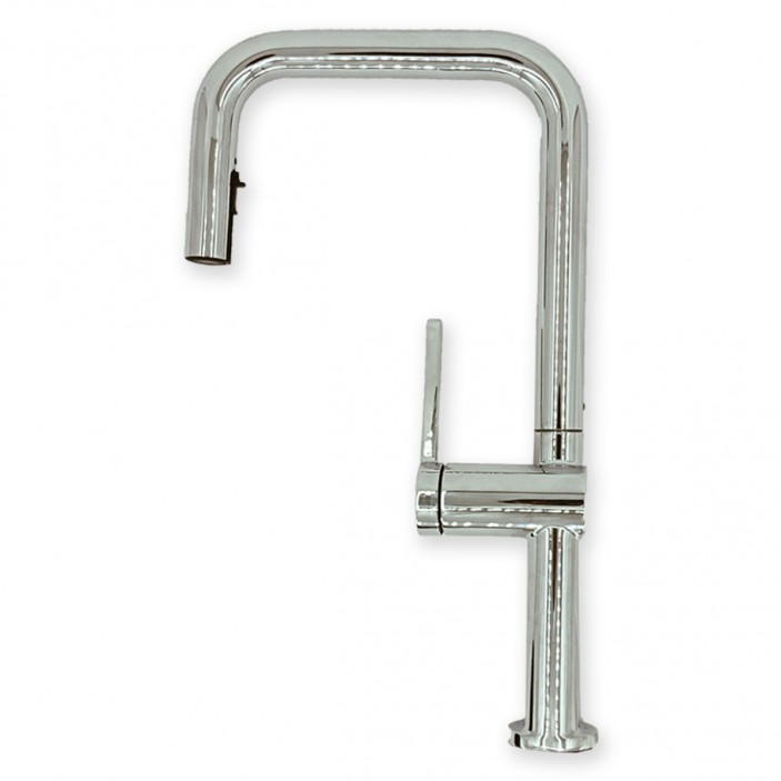 IVENTO Mixer with removable spout. Kitchen tap with flexible hose. Chrome 20. Kitchen sinks and vent hoods