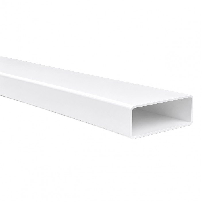 Плосък въздуховод PVC, 1.5 м. 55х110 мм. 20L.502.00 - 20. Мивки, смесители, аспиратори и въздуховоди Плосък въздуховод PVC, 1.5 м. 55х110 мм. 20. Мивки, смесители, аспиратори и въздуховоди