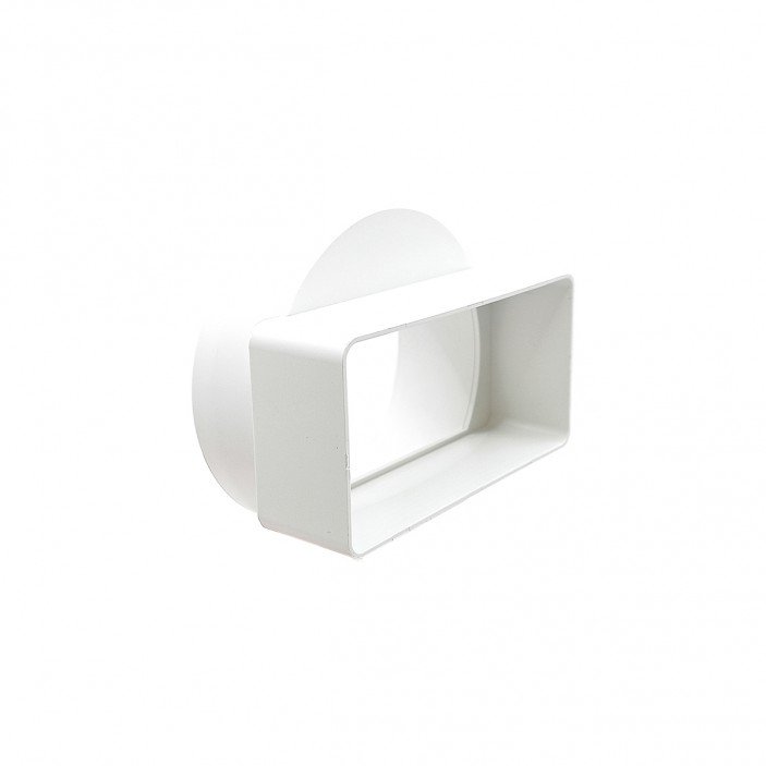 PVC round to flat connector 55х110/Ø100 20L.502.03 - 20. Kitchen sinks and vent hoods PVC round to flat connector 55х110/Ø100 20. Kitchen sinks and vent hoods