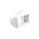 PVC round to flat connector 55х110/Ø100 20L.502.03 - 20. Kitchen sinks and vent hoods PVC round to flat connector 55х110/Ø100 20. Kitchen sinks and vent hoods