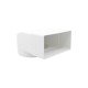 PVC round to flat angle connector 55х110/Ø100 20. Kitchen sinks and vent hoods