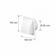 End grille 190x190/Ø125  20. Kitchen sinks and vent hoods