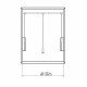 IVENTO K Wardrobe lift, Matt chrome - Chrome Wardrobe fittings and accessories