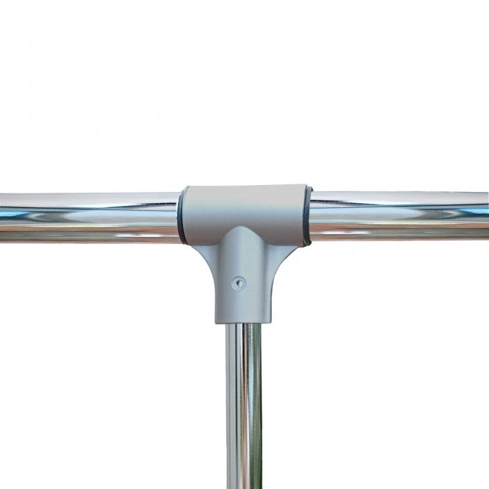 IVENTO K Wardrobe lift, Matt chrome - Chrome Wardrobe fittings and accessories