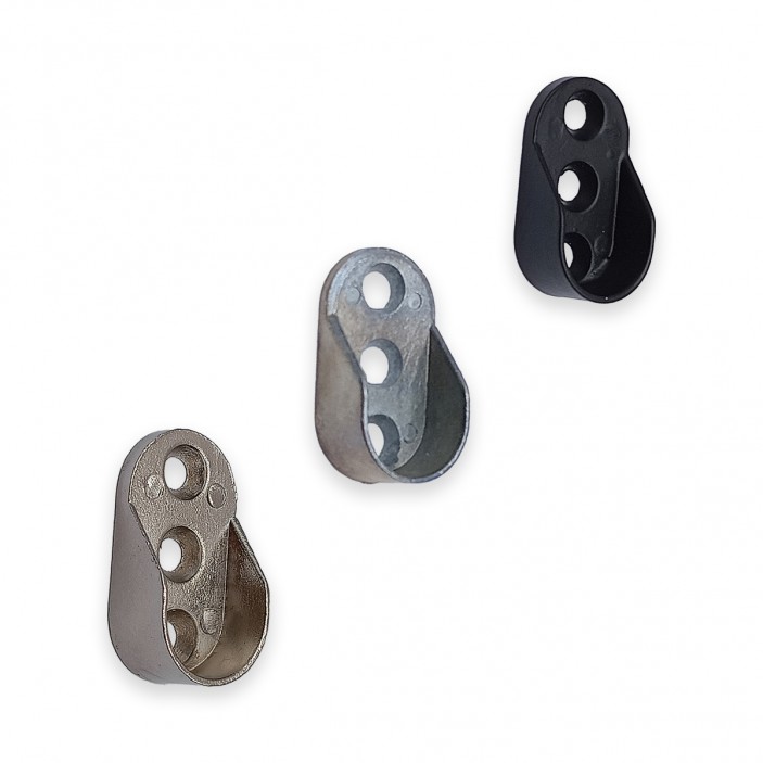 Oval tube holder 20mm. 21L.952. - 21. Wardrobe fittings and accessories Oval tube holder 20mm. 21. Wardrobe fittings and accessories