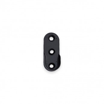 Oval lever holder 15/32 mm. - Black