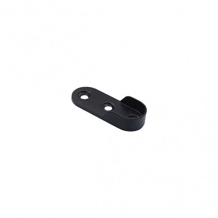 Oval tube holder 15/32 mm. - Black 21L.954.16 - 21. Wardrobe fittings and accessories Oval tube holder 15/32 mm. - Black 21. Wardrobe fittings and accessories