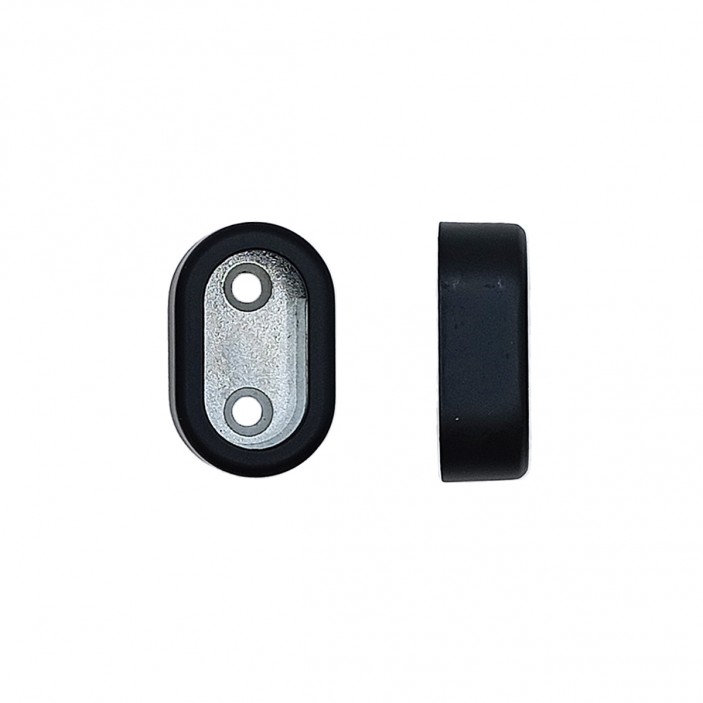 IVENTO Конзола за овална тръба с капаче - черно мат 21. Гардеробни елементи и аксесоари