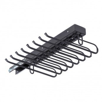 OSKAR Pull-out trousers rack - black Wardrobe fittings and accessories