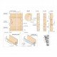 Single row shoe mechanism Wardrobe fittings and accessories
