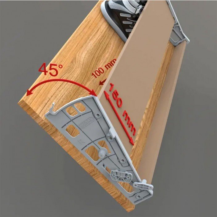 Single row shoe mechanism Wardrobe fittings and accessories