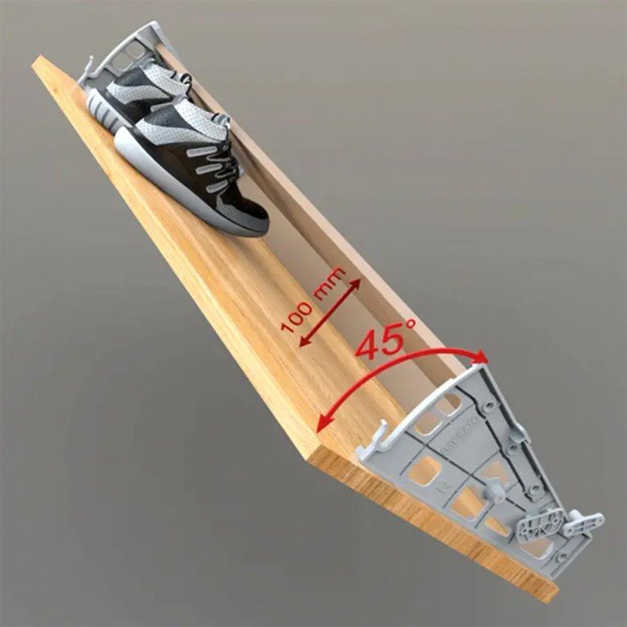 Single row shoe mechanism Wardrobe fittings and accessories