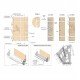 Double shoe rack, white Wardrobe fittings and accessories
