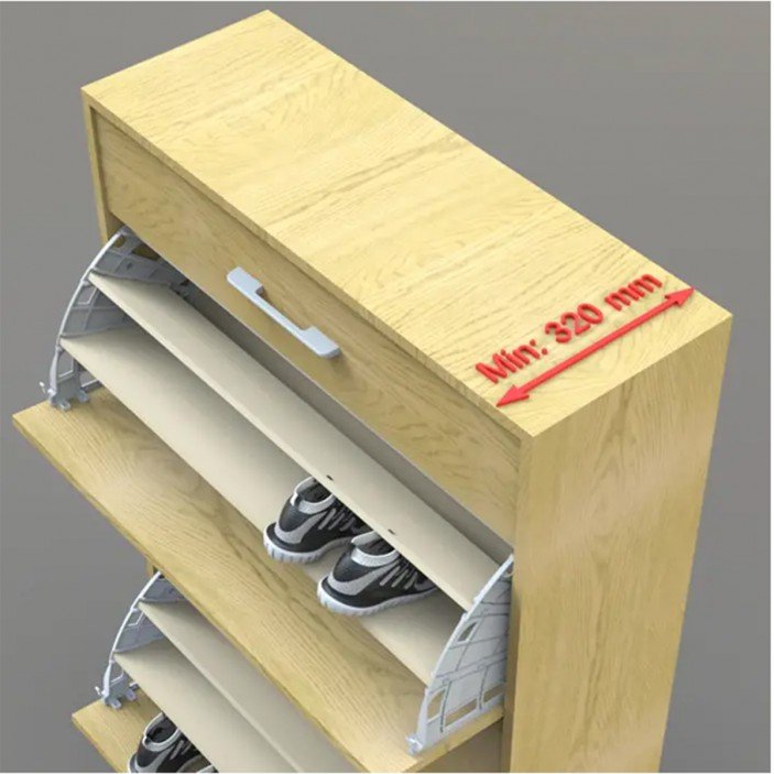 Тройна поставка за обувки Гардеробни елементи и аксесоари