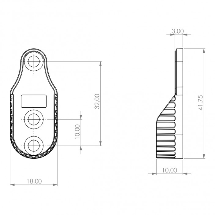 End bracket for wardrobe oval tube 15/30 - Nickel 21L.954.05 - 21. Wardrobe fittings and accessories End bracket for wardrobe oval tube 15/30 - Nickel 21. Wardrobe fittings and accessories