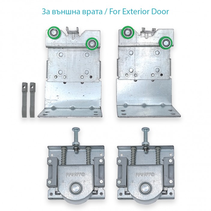 IVENTO Mechanism 22L.030 for wardrobe for external sliding doors with bottom guide 22L.030. - 22. Sliding door mechanisms IVENTO Mechanism 22L.030 for wardrobe for external sliding doors with bottom guide 22. Sliding door mechanisms